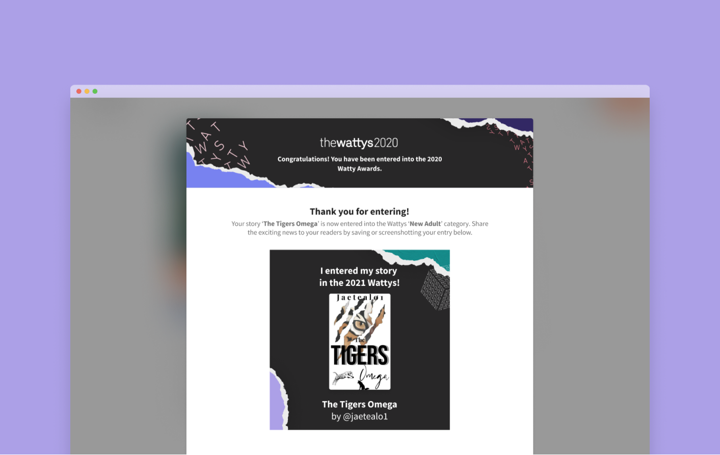 Wattys Submission Flow Redesign (Wattpad)